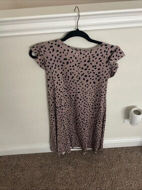 Women’s Mauve Spot Print Midi Dress